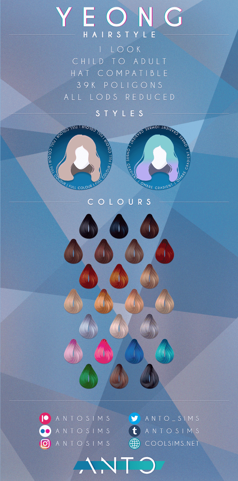 Галерея мода Прическа Yeong Hairstyle #1